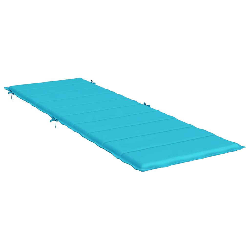 vidaXL Sun Lounger Cushion Turquoise Oxford Fabric