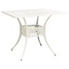 vidaXL 3 Piece Bistro Set Cast Aluminium White