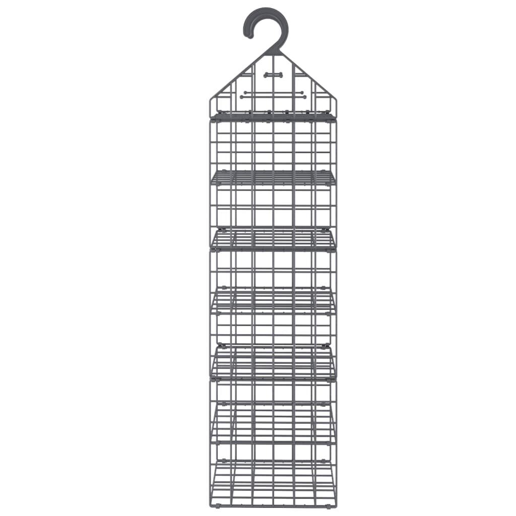 vidaXL Hanging Closet Organiser with 7 Shelves