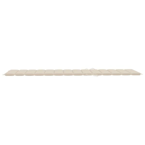 vidaXL Garden Sun Lounger with Cushion Solid Wood Acacia