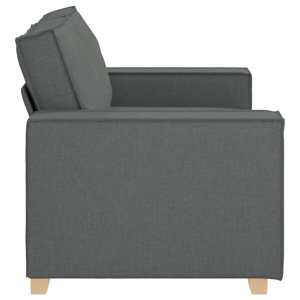 vidaXL 2-Seater Sofa Dark Grey 120 cm Fabric