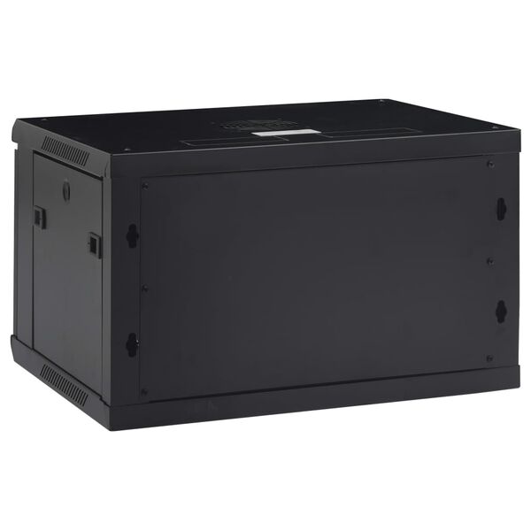 vidaXL 6U Wall Mounted Network Cabinet 19 IP20 600x450x350 mm