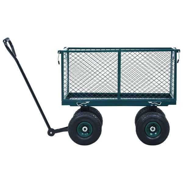 vidaXL Garden Hand Trolley Green 350 kg