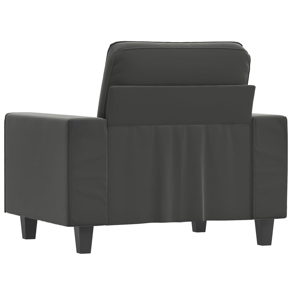 vidaXL Sofa Chair Dark Grey 60 cm Microfibre Fabric