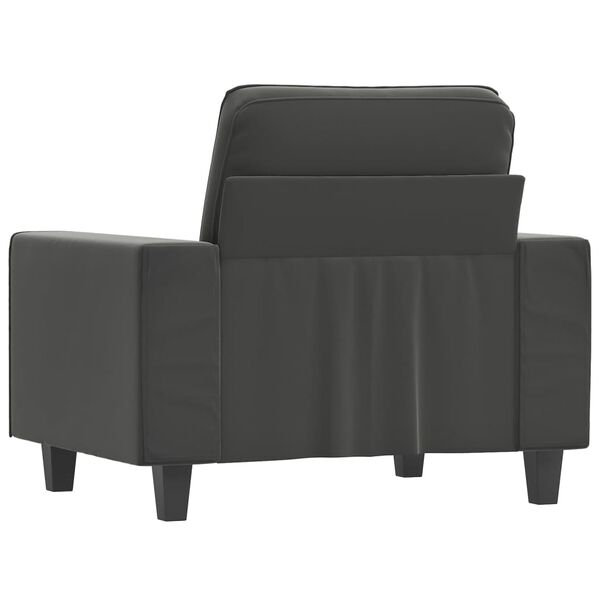 vidaXL Sofa Chair Dark Grey 60 cm Microfibre Fabric