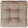 vidaXL Pallet Cushion Taupe 58x58x10 cm Fabric