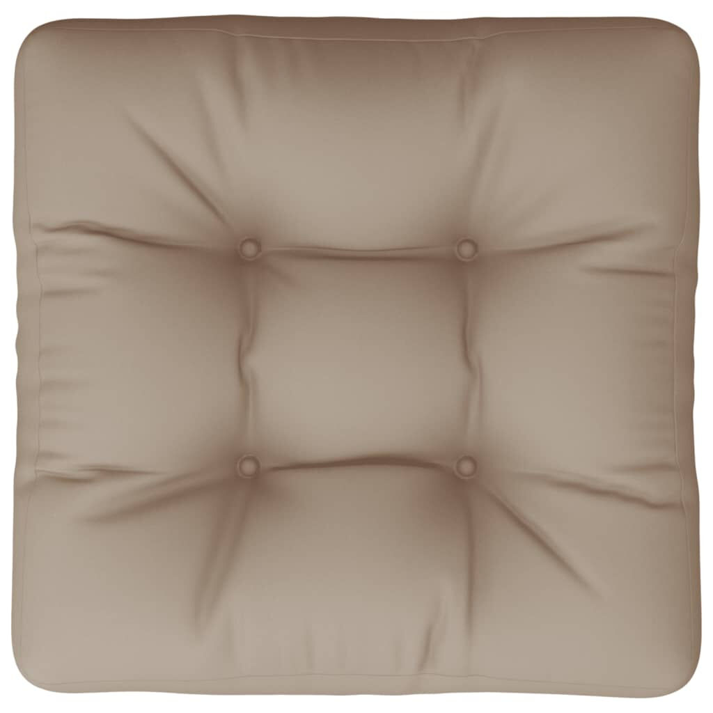 vidaXL Pallet Cushion Taupe 58x58x10 cm Fabric