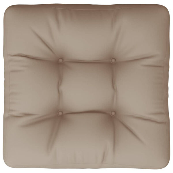 vidaXL Pallet Cushion Taupe 58x58x10 cm Fabric