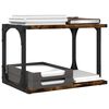 vidaXL Printer Stand 2-Tier Smoked Oak 41x28x33.5 cm Engineered Wood