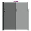 vidaXL Retractable Side Awning Anthracite 220x500 cm