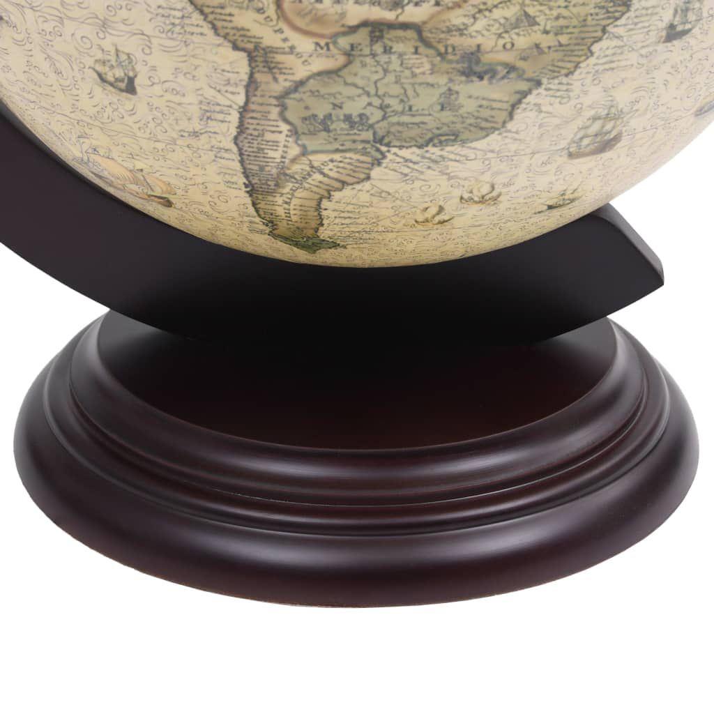 vidaXL Tabletop Globe Bar Wine Stand Eucalyptus Wood Green
