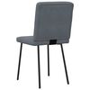 vidaXL Dining Chairs 4 pcs Dark Grey Velvet
