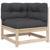 vidaXL 8 Piece Garden Sofa Set with Cushions Solid Wood Pine