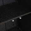 vidaXL Storage Cabinet with Storage Black 100 x 36 x 102 cm Rattan