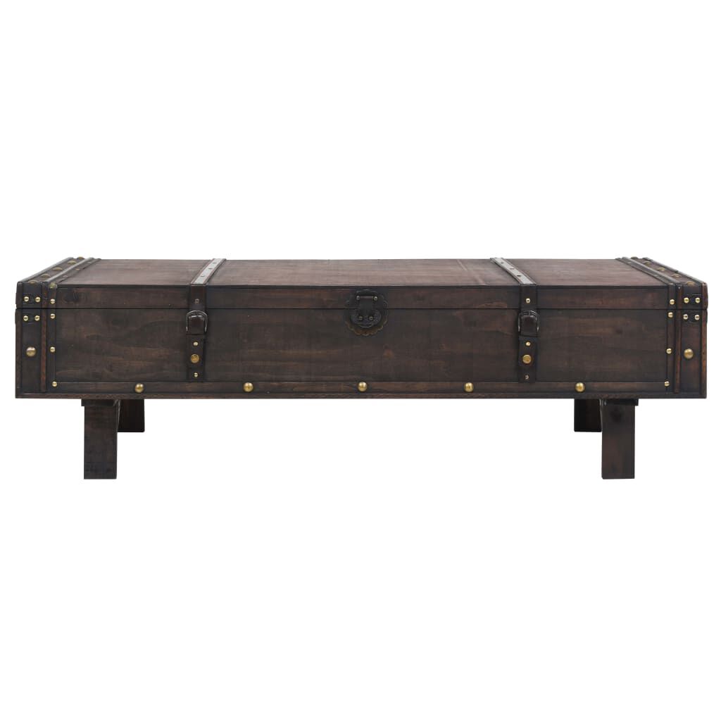 vidaXL Coffee Table Plywood Vintage Style 120x55x35 cm