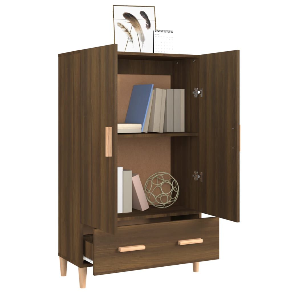 vidaXL Highboard Brown Oak 70x31x115 cm Engineered Wood