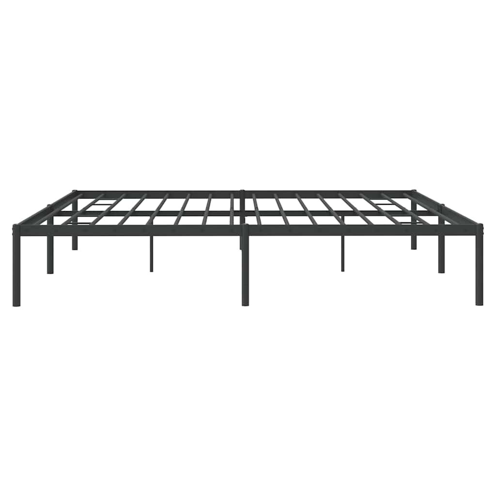 vidaXL Metal Bed Frame without Mattress Black 183x213cm