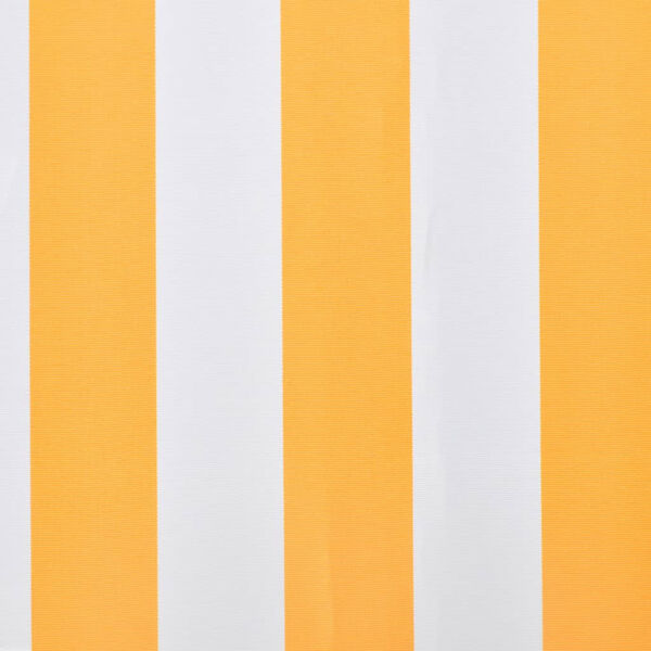 vidaXL Awning Top Sunshade Canvas Sunflower Yellow & White 3x2.5m