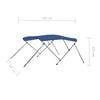 vidaXL 3 Bow Bimini Top Blue 183x140x137 cm