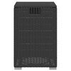 vidaXL Propane Tank Cover Table Black 40x40x60 cm Poly Rattan