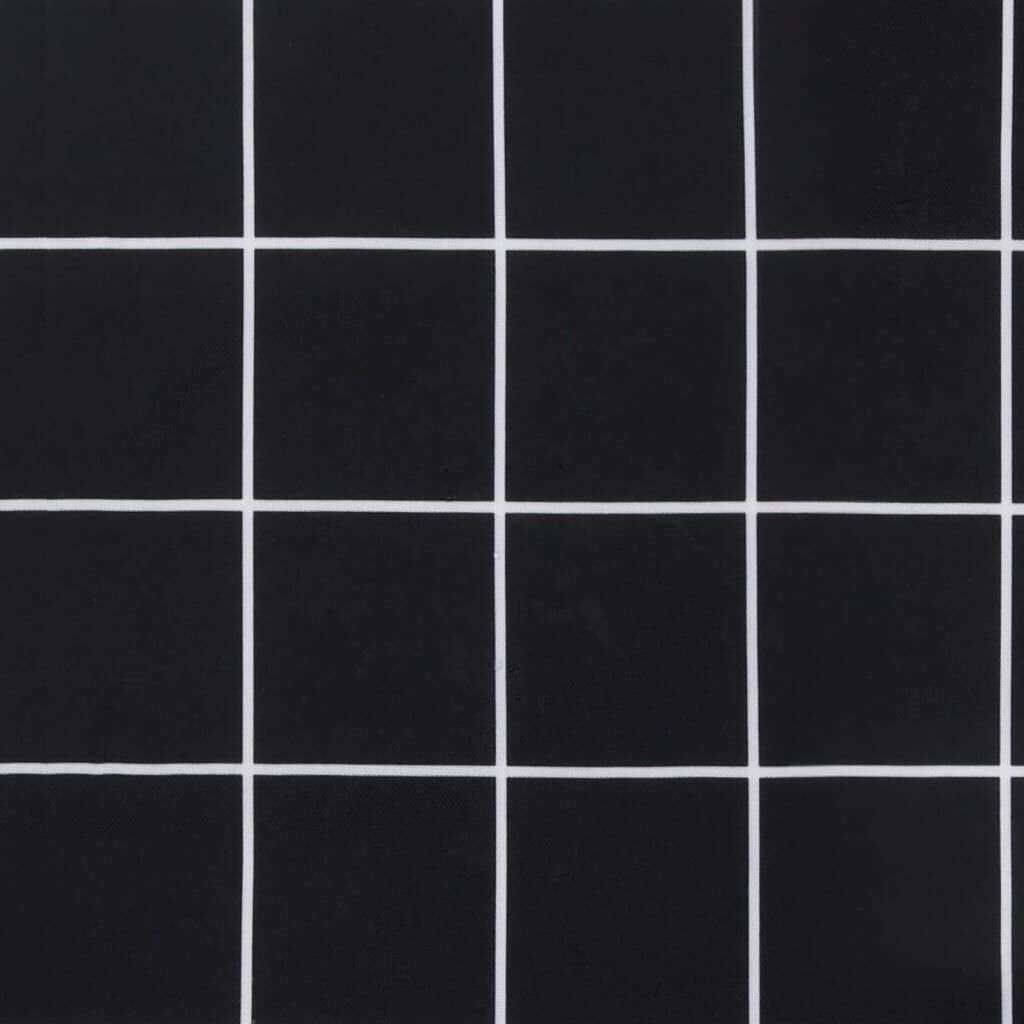 vidaXL Garden Bench Cushion Black Check Pattern 100x50x7cm Oxford Fabric