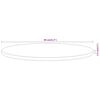 vidaXL Table Top Ø80x2.5 cm Round Solid Wood Acacia
