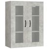 vidaXL Hanging Wall Cabinet Concrete Grey 69,5x34x90 cm