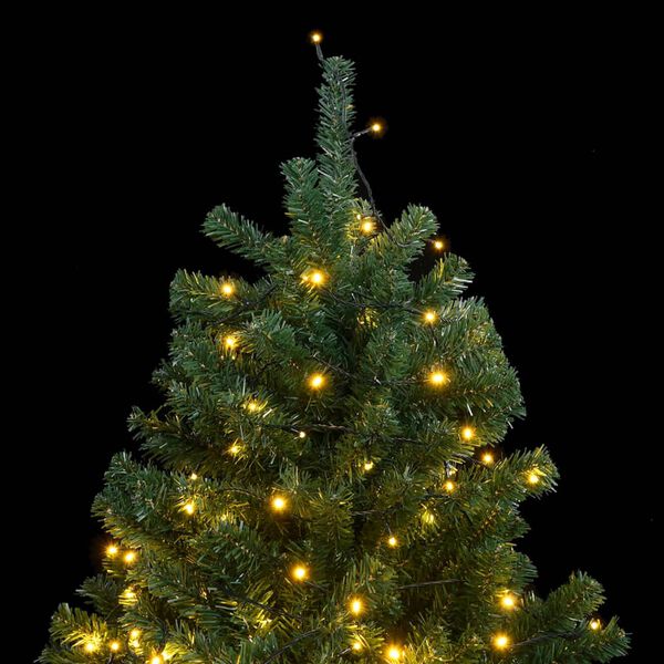 vidaXL Artificial Hinged Christmas Tree 300 LEDs 210 cm