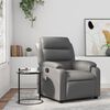 vidaXL Massage Recliner Chair Grey Faux Leather