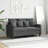 vidaXL 2-Seater Sofa Dark Grey 120 cm Fabric
