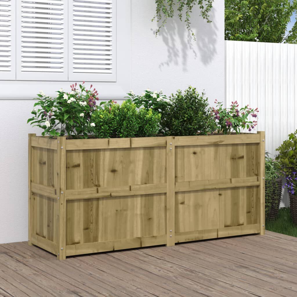 vidaXL Garden Planter 150x50x70 cm Impregnated Wood Pine