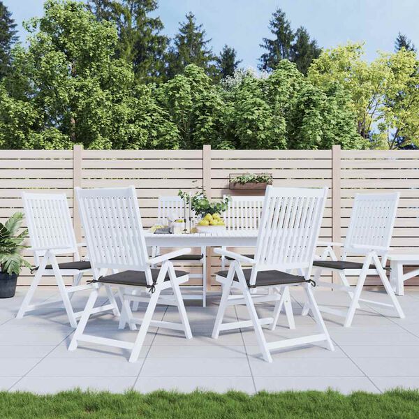 vidaXL Garden Chair Cushions 6 pcs Anthracite 40x40x4 cm Oxford Fabric