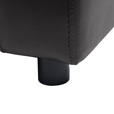 vidaXL Dog Sofa Black 80x50x40 cm Faux Leather