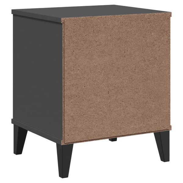 vidaXL Bedside Cabinet VIKEN Anthracite Grey Engineered Wood