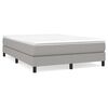 vidaXL Box Spring Bed Frame Light Grey Full Fabric (US Only)