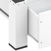 vidaXL Double Washing and Drying Machine Pedestal with Drawers White