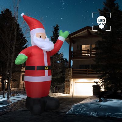 vidaXL Christmas Inflatable Santa Claus LED IP20 600 cm XXL
