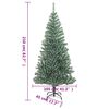 vidaXL Artificial Christmas Tree 300 LEDs & Flocked Snow 210 cm