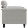 vidaXL Sofa Chair Light Grey 60 cm Microfibre Fabric