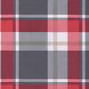 vidaXL Deck Chair Cushion Red Check Pattern (75+105)x50x4 cm