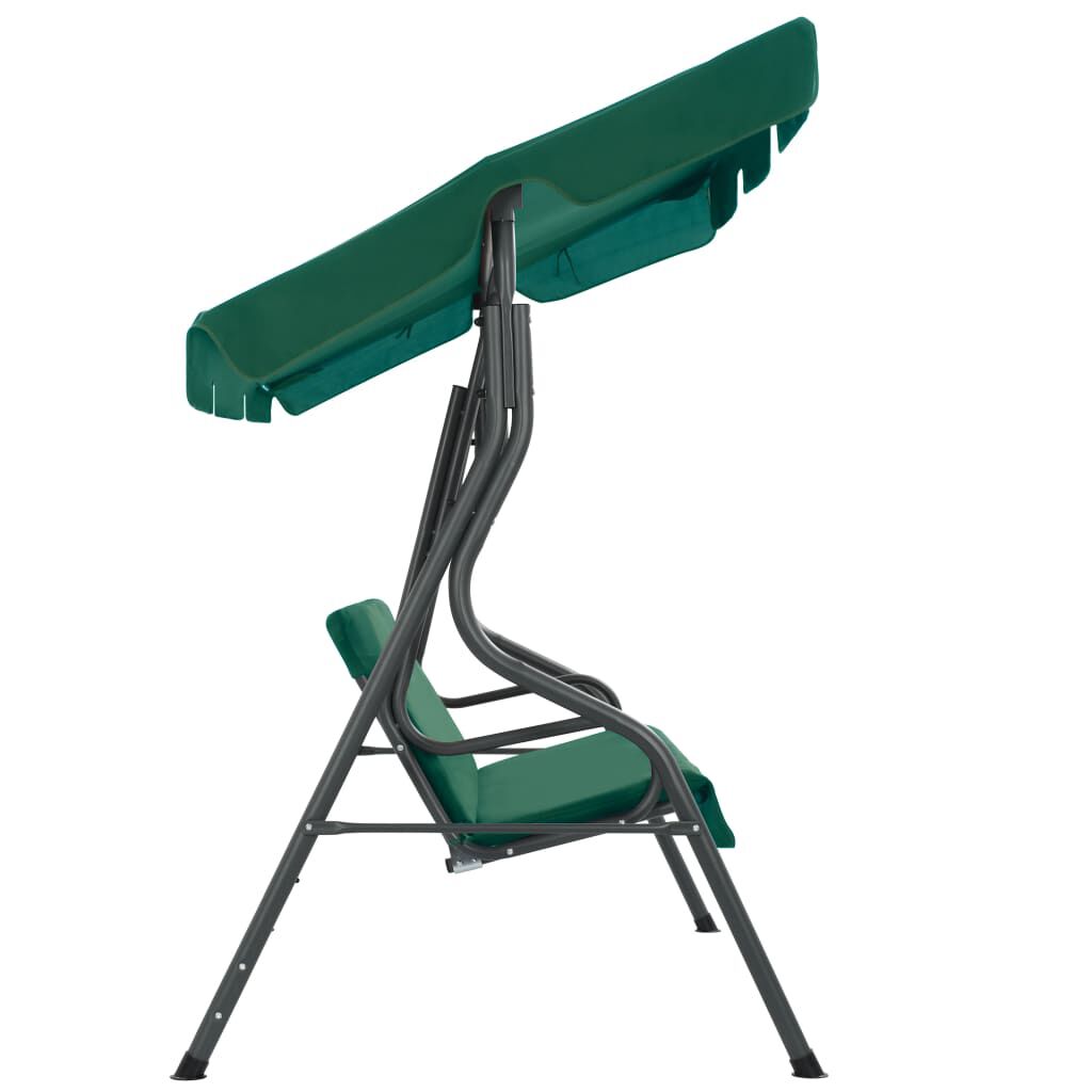vidaXL Garden Swing Bench Green 170x110x153 cm Fabric