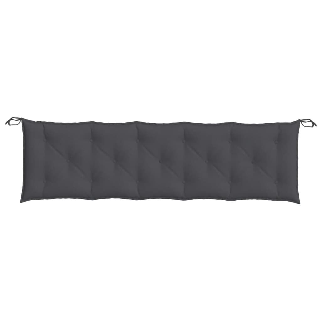 vidaXL Garden Bench Cushion Melange Anthracite 180x50x7 cm Fabric