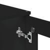 vidaXL Highboard VIKEN Black 80x40x200 cm Solid Wood Pine