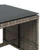 vidaXL Garden Stools with Cushions 4 pcs Grey 40x40x35 cm Poly Rattan