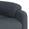 vidaXL Electric Stand up Massage Recliner Chair Dark Grey Velvet
