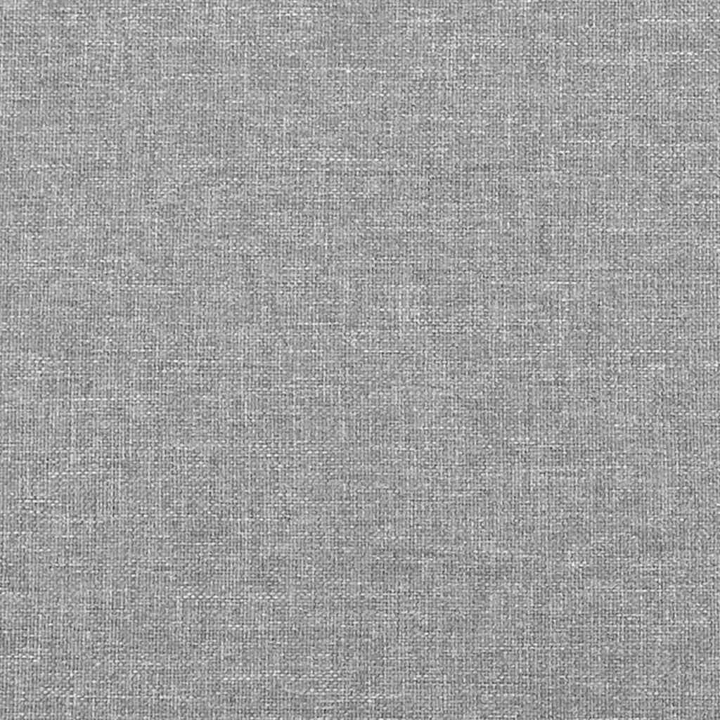 vidaXL Bed Frame without Mattress Light Grey 193x203 cm King Fabric