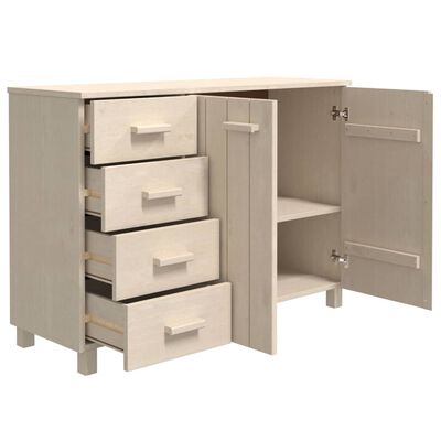 vidaXL Sideboard HAMAR Honey Brown 113x40x80 cm Solid Wood Pine