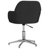 vidaXL Swivel Office Chair Black Fabric