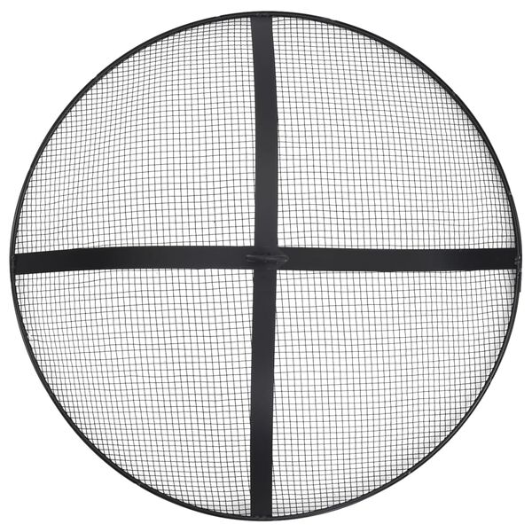 vidaXL Fire Pit with Poker 54x54x55 cm Steel
