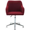 vidaXL Swivel Office Chair Wine Red Fabric
